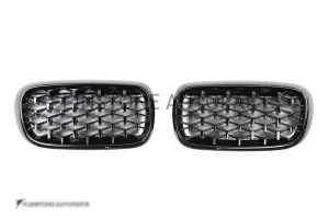 กระจังหน้า BMW F15 X5/F16 X6 Diamond สีดำเงา