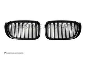 กระจังหน้า BMW F25 X3/F26 X4 เส้นคู่ สีดำเงา