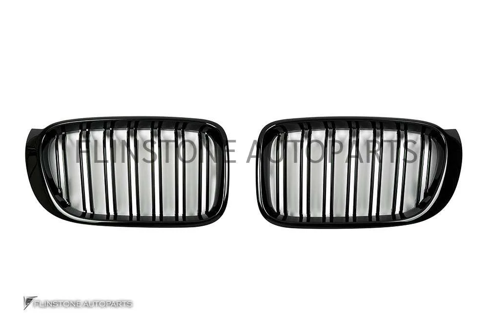 กระจังหน้า BMW F25 X3/F26 X4 เส้นคู่ สีดำเงา