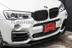 ลิ้นหน้า BMW F26 X4 ทรง HAMANN สีดำ
