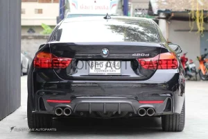 ดิฟฟิวเซอร์ Carbon Fiber BMW F32 ทรง M performance [oo---oo]