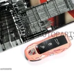 กรอบกุญแจ Porsche รุ่นเก่า สีชมพู