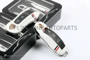 กรอบกุญแจ Porsche รุ่นเก่า สีขาว