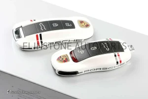 กรอบกุญแจ Porsche รุ่นเก่า สีขาว