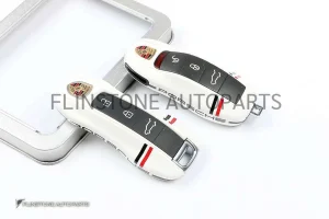 กรอบกุญแจ Porsche รุ่นใหม่ สีขาว