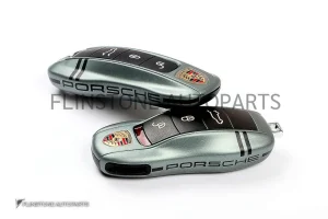 กรอบกุญแจ Porsche รุ่นเก่า สีเขียวเมทัลลิค