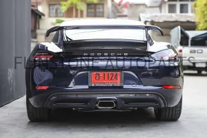 สปอยเลอร์ Carbon Fiber ทรง TECHART  สำหรับ Porsche 718 Cayman
