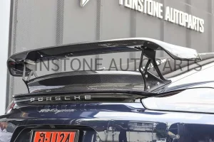 สปอยเลอร์ Carbon Fiber ทรง TECHART  สำหรับ Porsche 718 Cayman