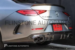 คิ้วแก้มกันชนหลังคาร์บอนแท้ C257 CLS53 AMG