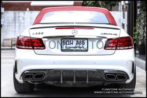 Genuine W207 Mode Style Carbon Fiber Rear Diffuser