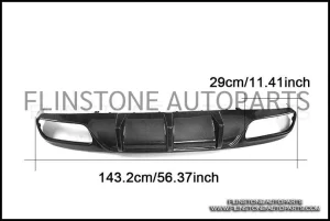 C205 C63 CJ Carbon Fiber Rear Diffuser