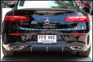 C238 E-Coupe Carbon Fiber Rear Diffuser 3 Fins