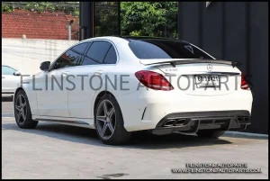 สปอยเลอร์คาร์บอน W205 C-Class C63 Renntech