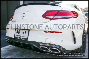 Genuine C63s Coupe AMG Edition1 Carbon Fiber Rear Diffuser