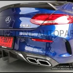 C63s Coupe Mode Carbon Fiber Rear Diffuser