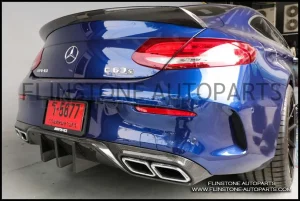 C63s Coupe Mode Carbon Fiber Rear Diffuser