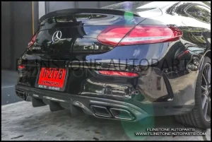 C205 C63s BIG FIN Carbon Rear Diffuser