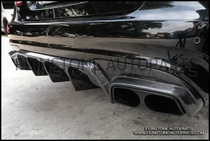 W212 B Carbon Fiber Rear Diffuser