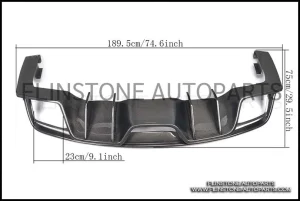 Ford Mustang Carbon Fiber Rear Diffuser แบบ 4 ท่อ