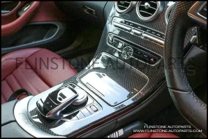 ครอบคอลโซลกลางลายคาร์บอน C-Class