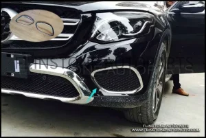 คิ้วโครเมี่ยมติดกันชนหน้า GLC 2 ชิ้น