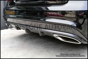 Genuine W207 Facelift Carbon Rear Diffuser