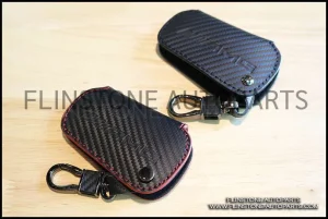 ซองกุญแจลายคาร์บอน โลโก้ Mercedes AMG