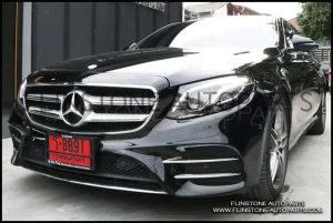 คิ้วโครเมี่ยมติดกันชนหน้า W213 AMG 4 ชิ้น