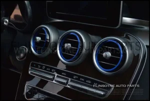 ชุดวงแหวนครอบแอร์น้ำเงิน 5 ชิ้น GLC