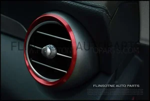 ชุดวงแหวนครอบแอร์สีแดง 5 ชิ้น วงใหญ่ GLC