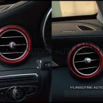 ชุดวงแหวนครอบแอร์สีแดง 5 ชิ้น วงใหญ่ GLC
