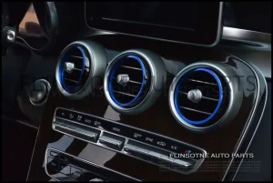 ชุดวงแหวนครอบแอร์สีน้ำเงิน 5 ชิ้น วงใหญ่ GLC