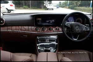 วงแหวนอลูมิเนียมครอบแอร์หน้า สีแดง W213 E-Class 6 ชิ้น