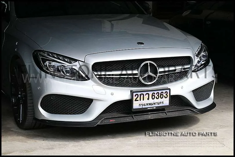 ลิ้นหน้า BOCADESIGN คาร์บอนแท้ สำหรับ W205 C-Class