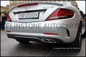 ปลายท่อ SLC43 AMG แท้ สีเงิน