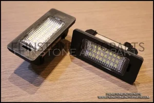 ไฟส่องป้ายทะเบียน LED สำหรับ BMW E81 E82 E90 E91 E92 E93 E60 E61 E39 X1 E84 X5 E70 X6 E71