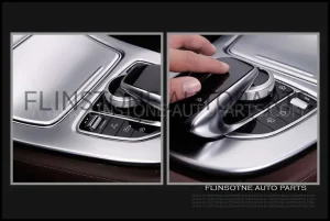 ชุดครอบคอลโซลกลาง สีโครมด้าน W213 E-Class