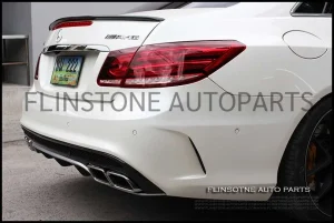 W207 E63 AMG Carbon Kevlar Rear Diffuser