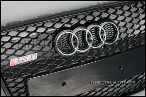 กระจังหน้า AUDI RS5 สีดำเงา ปี 2007-2012