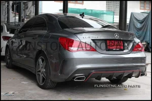 CLA Racespec Carbon Fiber Rear Diffuser [ใส่กับปลายท่อเดิม] Red Edition