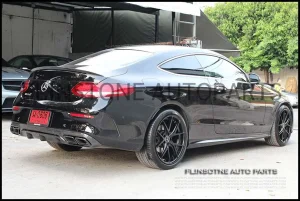 BOCADESIGN C63 Coupe AMG Carbon Fiber Diffuser + Tailpipe [Night Package]