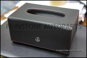 กล่องทิชชู่ Mercedes Benz ลายคาร์บอน