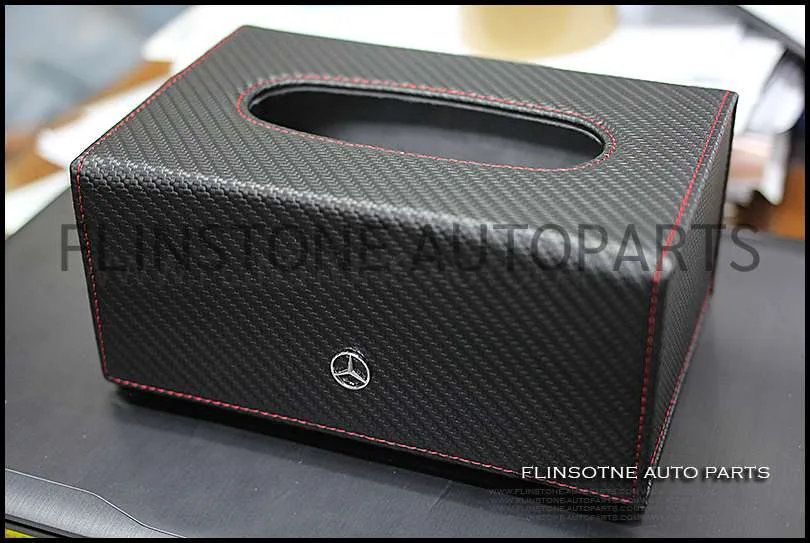 กล่องทิชชู่ Mercedes Benz ลายคาร์บอน