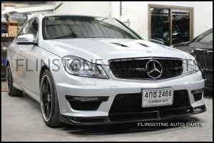 ลิ้นหน้า Vorsteiner Carbon Fiber สำหรับกันชน C63