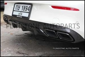 C63 Coupe AMG Carbon Kevlar Diffuser + Tailpipe [Night Package]