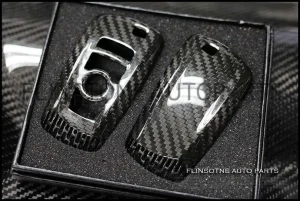 กรอบกุญแจ Carbon Fiber สำหรับ BMW F Series แบบ 4 ปุ่ม