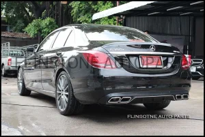 EX Silver Diffuser + Exhaust Tips W205 C-Class