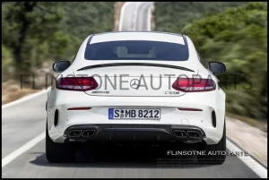 C205 C63 Coupe Diffuser + Exhaust Tips