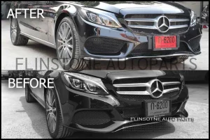 กันชนหน้า W205 ทรง AMG Dynamic แท้