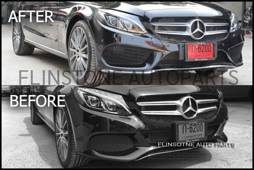 กันชนหน้า W205 ทรง AMG Dynamic แท้